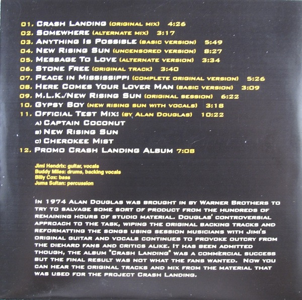 last ned album Jimi Hendrix - The Original Crash Landing Masters