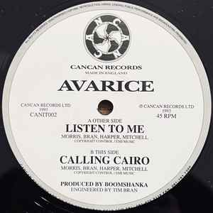 Avarice - Listen To Me album cover