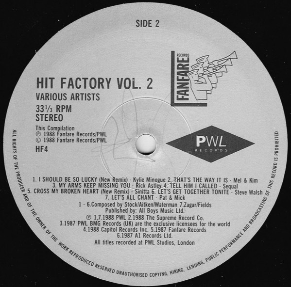 descargar álbum Various - Hit Factory 2 The Best Of Stock Aitken Waterman