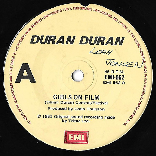 Duran Duran Girls On Film 1981 Vinyl Discogs