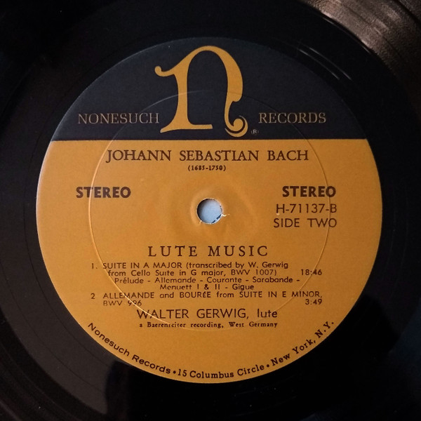 baixar álbum Johann Sebastian Bach Walter Gerwig - Lute Music