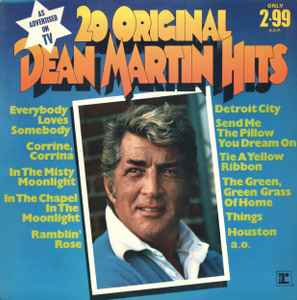 Dean Martin - 20 Original Dean Martin Hits album cover