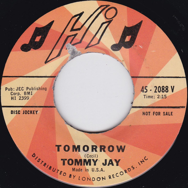 descargar álbum Tommy Jay - Tender Love Tomorrow
