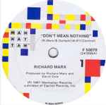 Cover of Don't Mean Nothing, 1987, Vinyl