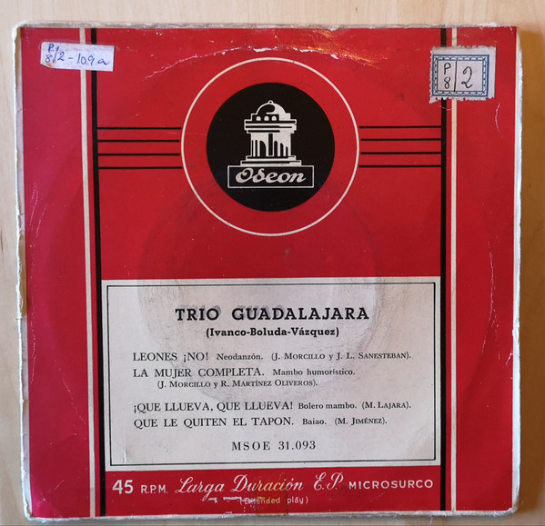 Trio Guadalajara (Ivanco-Boluda-Vázquez) – Leones ¡No! (1954, Vinyl) -  Discogs