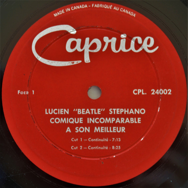 Lucien "Beatle" Stephano - Comique Incomparable A Son Meilleur | Caprice (CPL. 24002) - 3