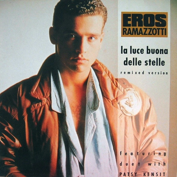 Eros Ramazzotti Featuring Duet With Patsy Kensit – La Luce Buona Delle  Stelle (Remixed Version) (1988, Vinyl) - Discogs