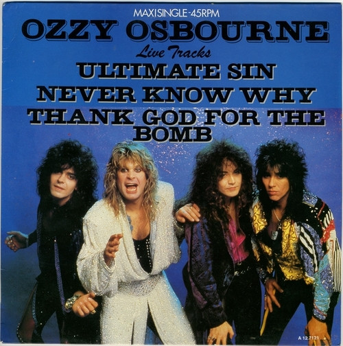 Ozzy Osbourne – The Ultimate Sin (Live Tracks) (1986, Vinyl) - Discogs