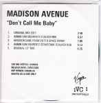 Cover of Don't Call Me Baby, 2000-02-24, CDr