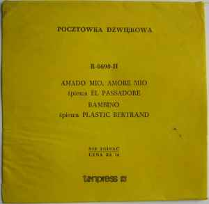 El Pasador - Amado Mio, Amore Mio / Bambino album cover