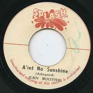 Ken Boothe - A'int No Sunshine album cover