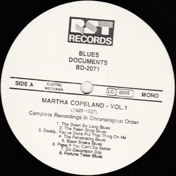 baixar álbum Martha Copeland - Vol1 1923 1927 Complete Recorded Works In Chronological Order