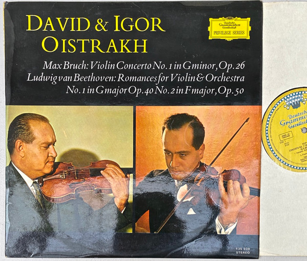 Max Bruch, Ludwig van Beethoven, David Oistrakh, Igor Oistrakh – Violin ...