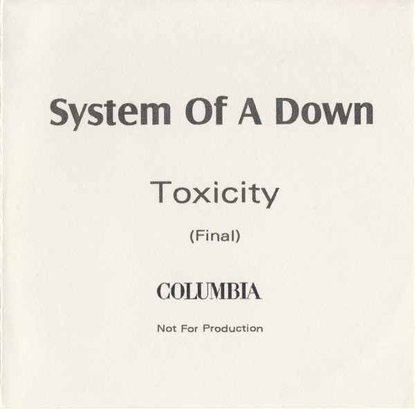 System Of A Down - Toxicity, Releases