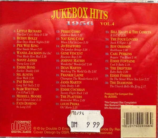 télécharger l'album Various - Jukebox Hits Of 1956
