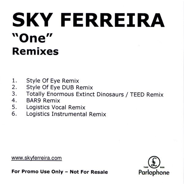 Sky Ferreira One 2010 CDr Discogs