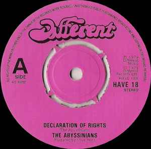 The Abyssinians – Declaration Of Rights / African Race (1979