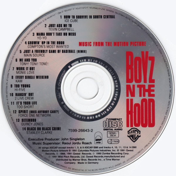 Boyz N The Hood (Music From The Motion Picture) (1991, CD) - Discogs