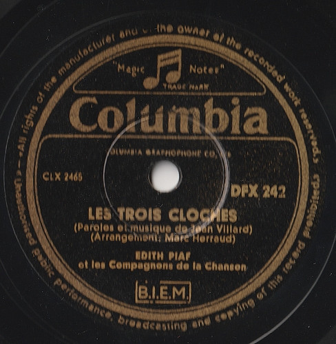Edith Piaf & Les Compagnons De La Chanson – Les Trois Cloches 