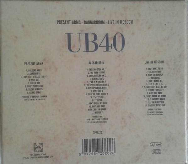 télécharger l'album UB40 - Collectors Edition 3 Limited Edition Picture Discs