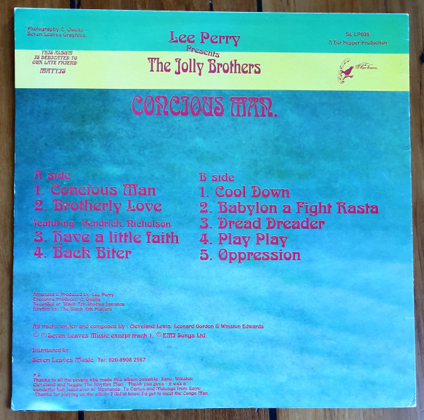 baixar álbum Lee Perry Presents The Jolly Brothers - Concious Man