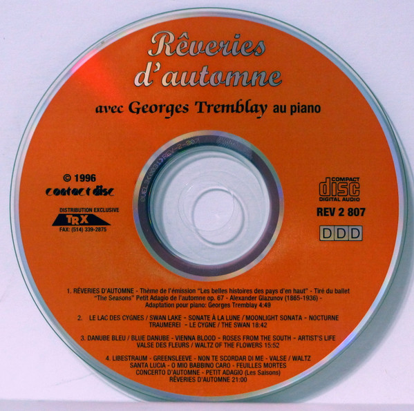 descargar álbum Georges Tremblay - Reveries DAutomne