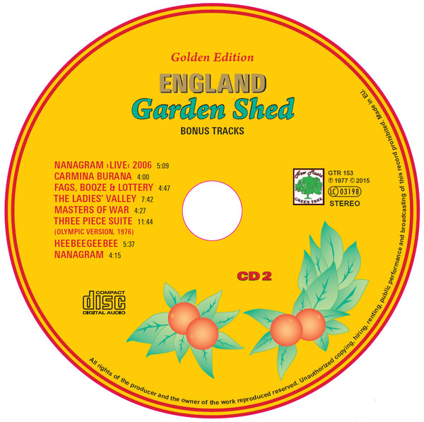 England - Garden Shed | Releases | Discogs