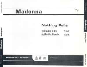 Madonna – Nothing Fails (2003, CD) - Discogs