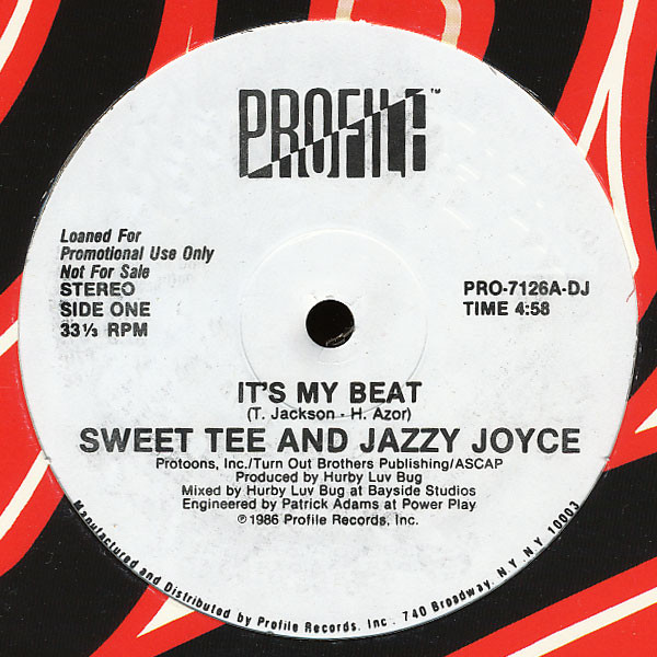 Sweet Tee And Jazzy Joyce – It's My Beat (1986, Vinyl) - Discogs