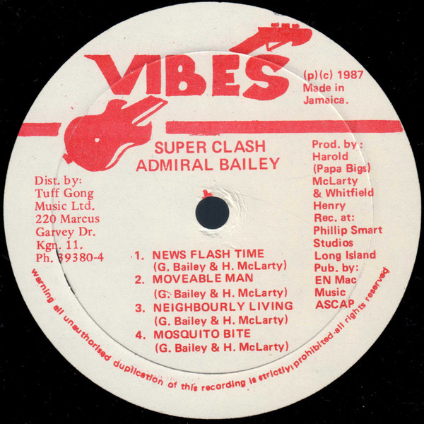 descargar álbum Admiral Bailey & Tonto Irie - Mr Biggs Presents A Super Clash
