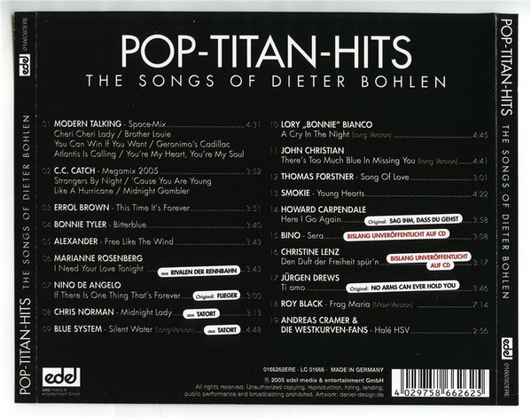 last ned album Dieter Bohlen - Pop Titan Hits