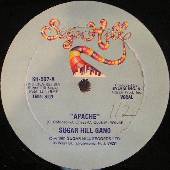 Infantil Aburrido lino Sugar Hill Gang – Apache (1982, Vinyl) - Discogs