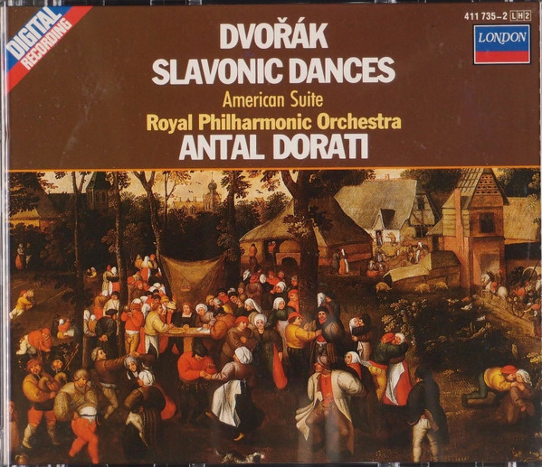 last ned album Dvořák, Antal Dorati, Royal Philharmonic Orchestra - Slavonic Dances Op 46 72 American Suite Op 98a