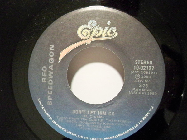 Reo Speedwagon Dont Let Him Go 1980 Vinyl Discogs