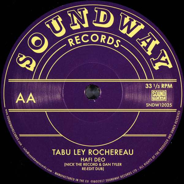 Steve Monite / Tabu Ley Rochereau - Only You / Hafi Deo | Soundway (SNDW12025) - 2