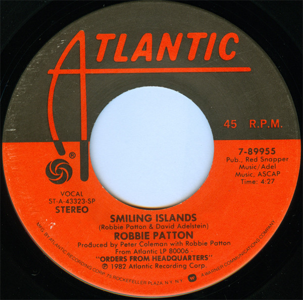 Robbie Patton – Smiling Islands (1982, SP Pressing, Vinyl) - Discogs