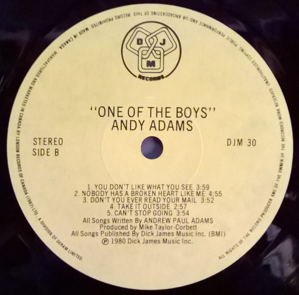 ladda ner album Andy Adams - One Of The Boys