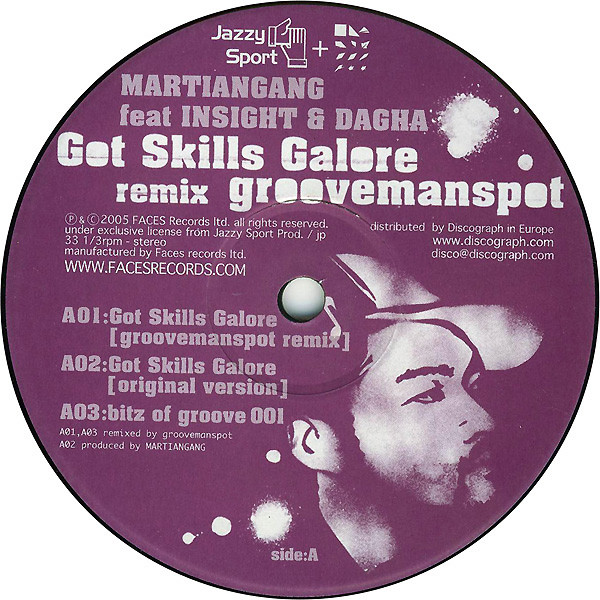 descargar álbum Martiangang Feat Insight & Dagha - Got Skills Galore groovemanspot Remix