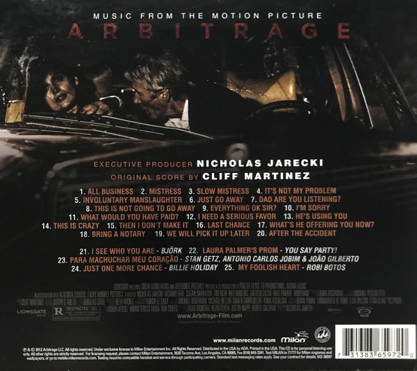 ladda ner album Cliff Martinez - Arbitrage Music From The Motion Picture