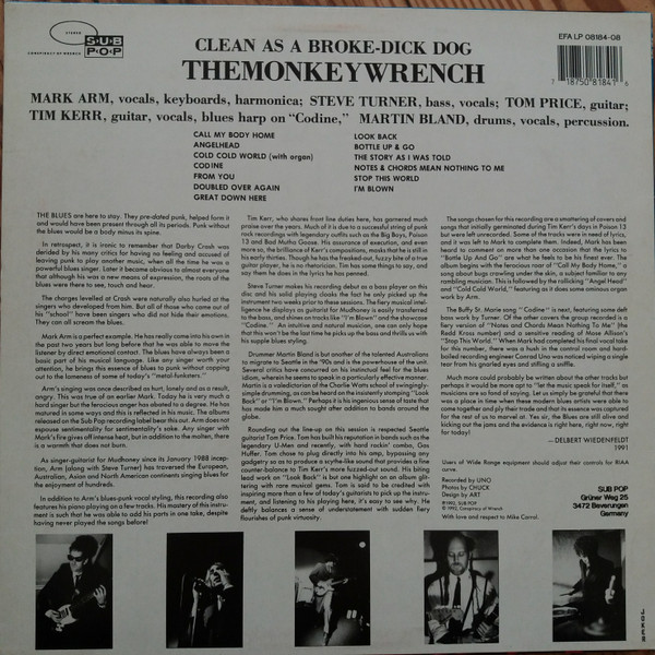 télécharger l'album The Monkeywrench - Clean As A Broke Dick Dog