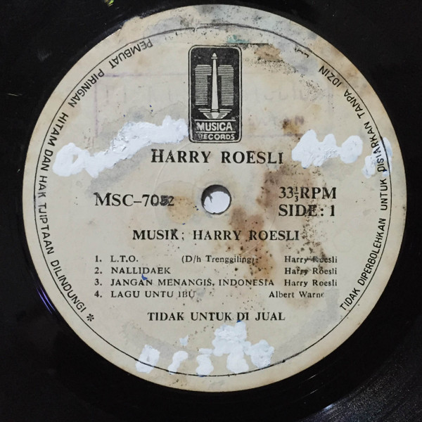 Harry Roesli – L.T.O (1978, Cassette) - Discogs