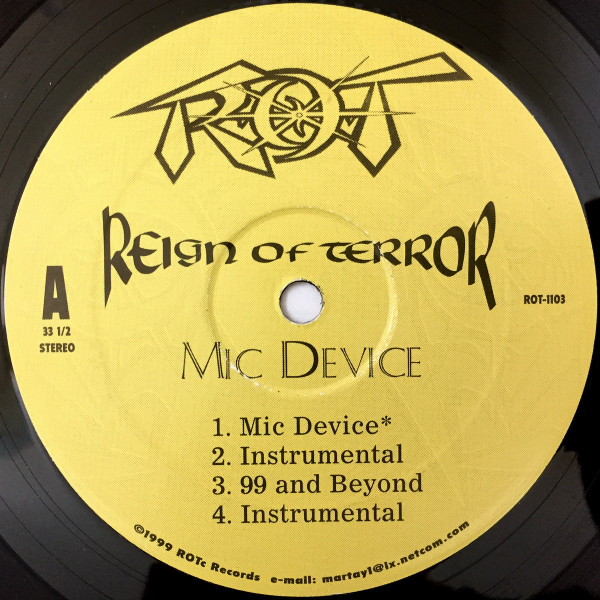 Reign Of Terror / Mic Device - 洋楽