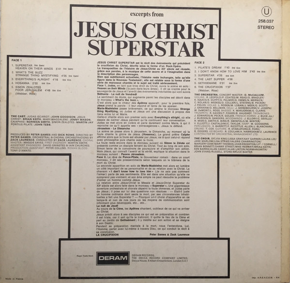 Album herunterladen Various - Excerpts From Jesus Christ Superstar
