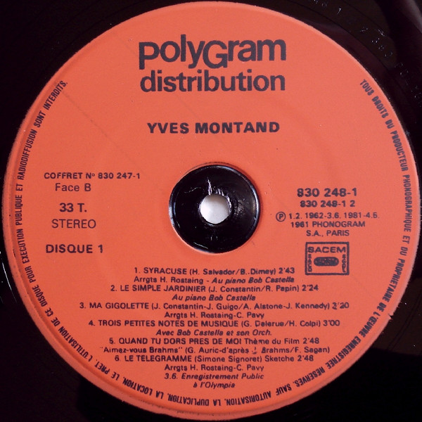 télécharger l'album Yves Montand - Versions Originales