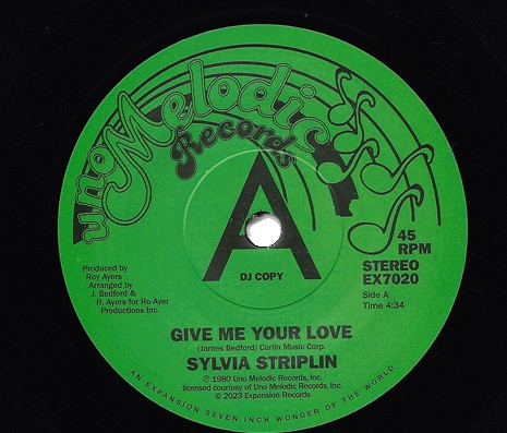 Sylvia Striplin – Give Me Your Love (2023, Vinyl) - Discogs