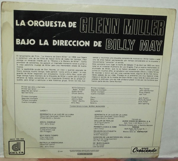 lataa albumi Glenn Miller, Billy May - La Orquesta de Glenn Miller Bajo de Direccion de Billy May