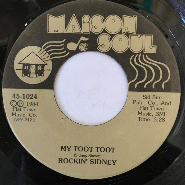 Rockin' Sidney – My Toot Toot / Jalapeno Lena (1984, Pitman