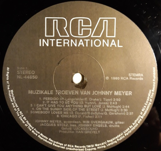 descargar álbum Johnny Meyer - Muzikale Troeven Van Van Johnny Meyer