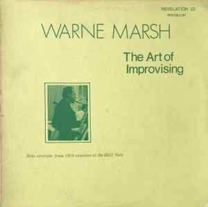 Warne Marsh - The Art Of Improvising album cover