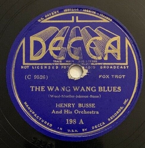 Henry Busse And His Orchestra – Hot Lips / The Wang Wang Blues